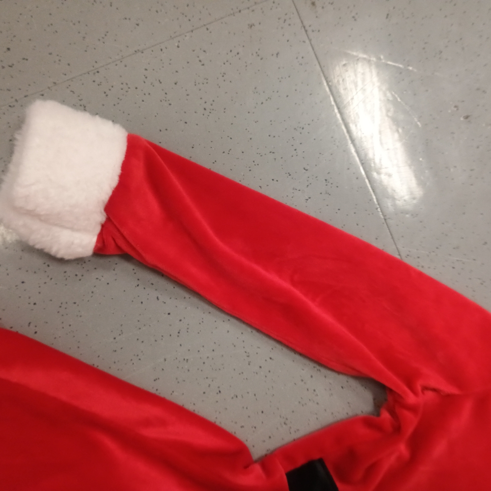 Disney Minnie Mouse Girls' Christmas Santa Dress with hood ears - Picture 5 of 9
